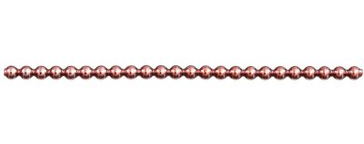 Kulatá 5 mm - lesk růžová (12 ks, 24 perlí na klaučeti)