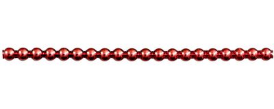 Kulatá 6 mm - lesk červená  (6 ks, 20 perlí na klaučeti)