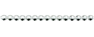 Rauta 8 mm - stříbrná (6 ks, 15 perlí na klaučeti)