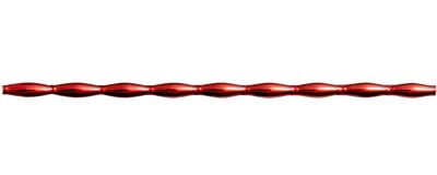 Oves 12 mm - lesk červená (12 ks, 9 perlí na klaučeti)