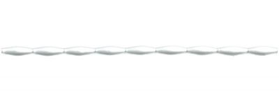 Oves 12 mm - bílá matná (12 ks, 9 perlí na klaučeti)