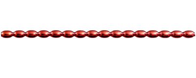 Žalud 7 mm - lesk červená (12 ks, 16 perlí na klaučeti)