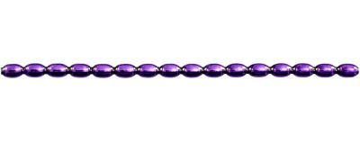 Žalud 7 mm - lesk fialová (12 ks, 16 perlí na klaučeti)