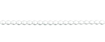 Čočka 6 mm - bílá matná  (12 ks, 20 perlí na klaučeti)