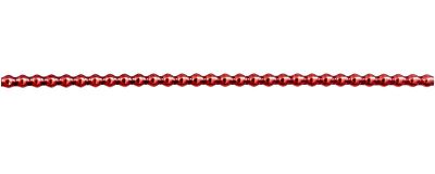 Rauta 4 mm - lesk  červená (12 ks, 30 perlí na klaučeti)