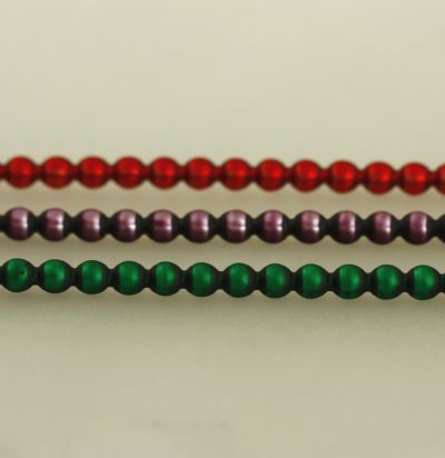 Kulatá 4 mm - matná směs barev (12 ks, 30 perlí na klaučeti)