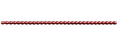 Kulatá 4 mm - lesk červená (12 ks, 30 perlí na klaučeti)