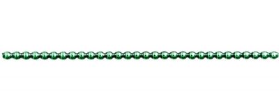 Kulatá 4 mm - lesk zelená (12 ks, 30 perlí na klaučeti)