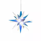 Herrnhutská Hvězda 13 cm, modrobílá, typ A1e