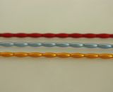 Oves 8 mm - matná směs barev (12 ks, 13 perlí na klaučeti)