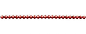 Kulatá 5 mm - lesk červená (12 ks, 24 perlí na klaučeti)