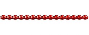 Rautia 8 mm - lesk červená (6 ks, 15 perlí na klaučeti)