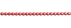 Čočka 6 mm - lesk červená (12 ks, 20 perlí na klaučeti)
