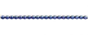 Čočka 6 mm - lesk modrá(12 ks, 20 perlí na klaučeti)