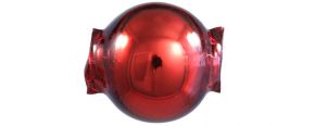 Kulatá 10 mm - lesk červená (30 ks)