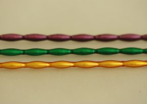 Oves 12 mm - matná směs barev (12 ks, 9 perlí na klaučeti)