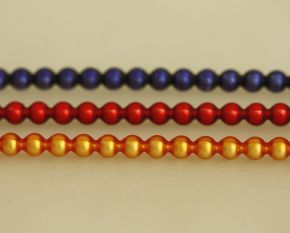 Rauta 5 mm - matná směs barev (12 ks, 24 perlí na klaučeti)
