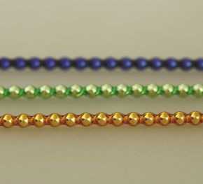 Rauta 4 mm - lesk směs barev (12 ks, 30 perlí na klaučeti)